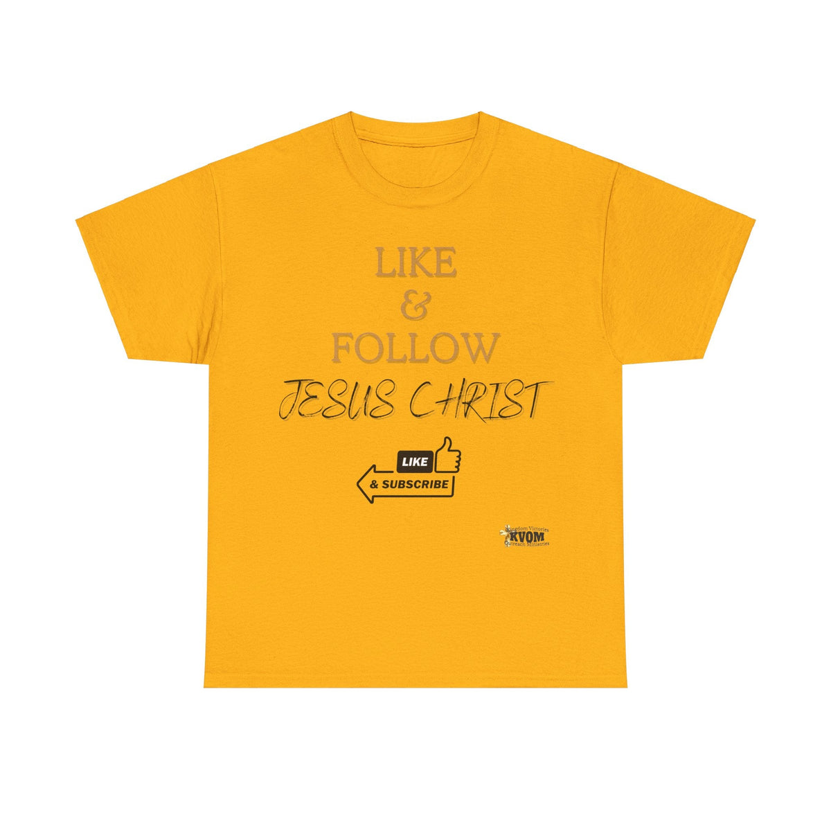 Like & Follow Jesus Unisex Relaxed Fit T-Shirt-KVOM