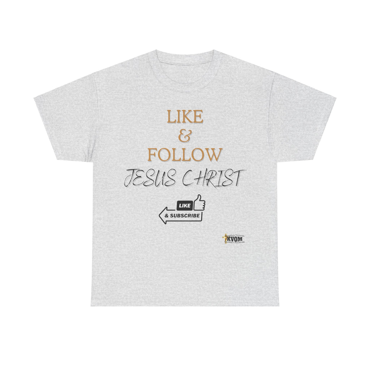 Like & Follow Jesus Unisex Relaxed Fit T-Shirt-KVOM