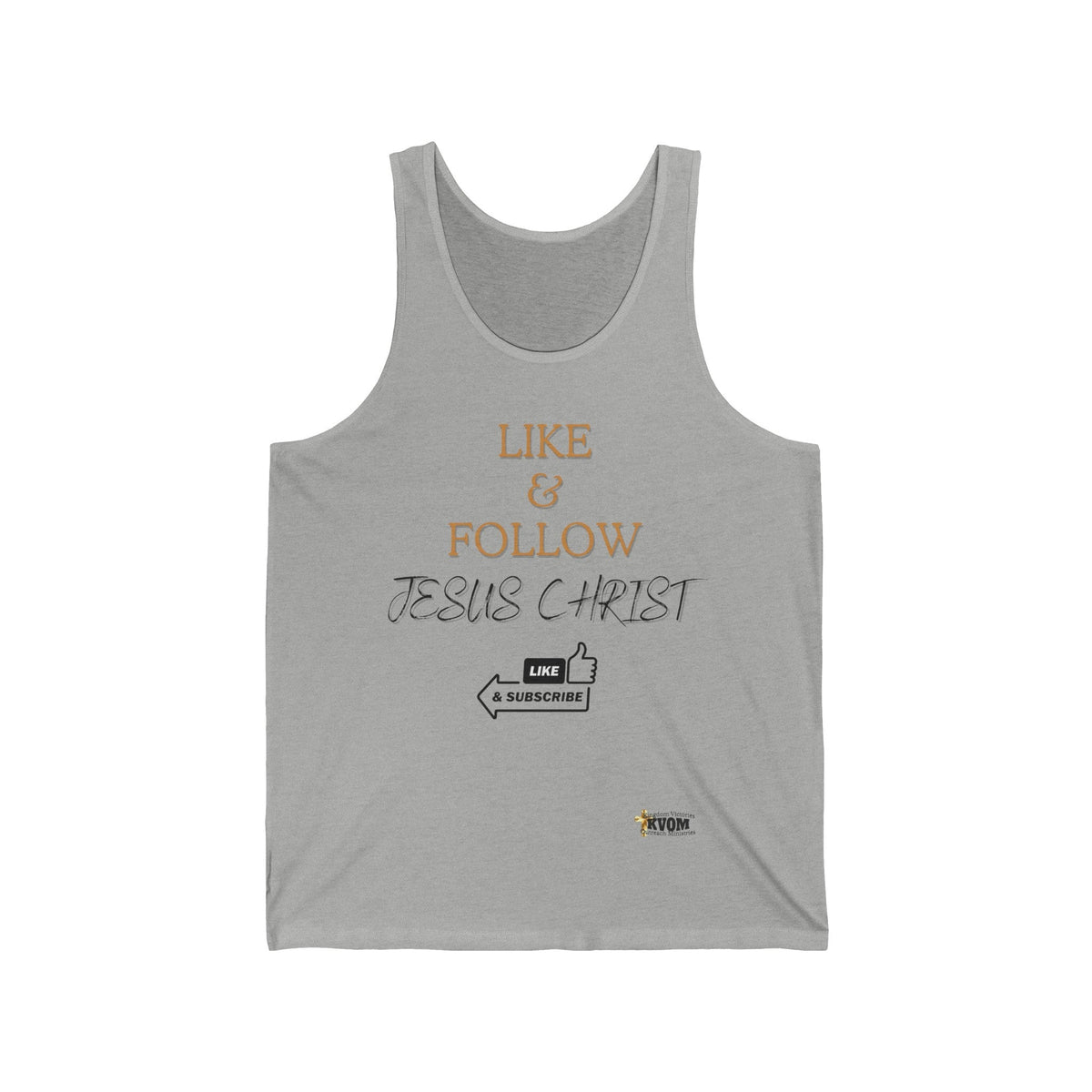 Like & Follow Jesus Unisex Sports Jersey Tank-KVOM