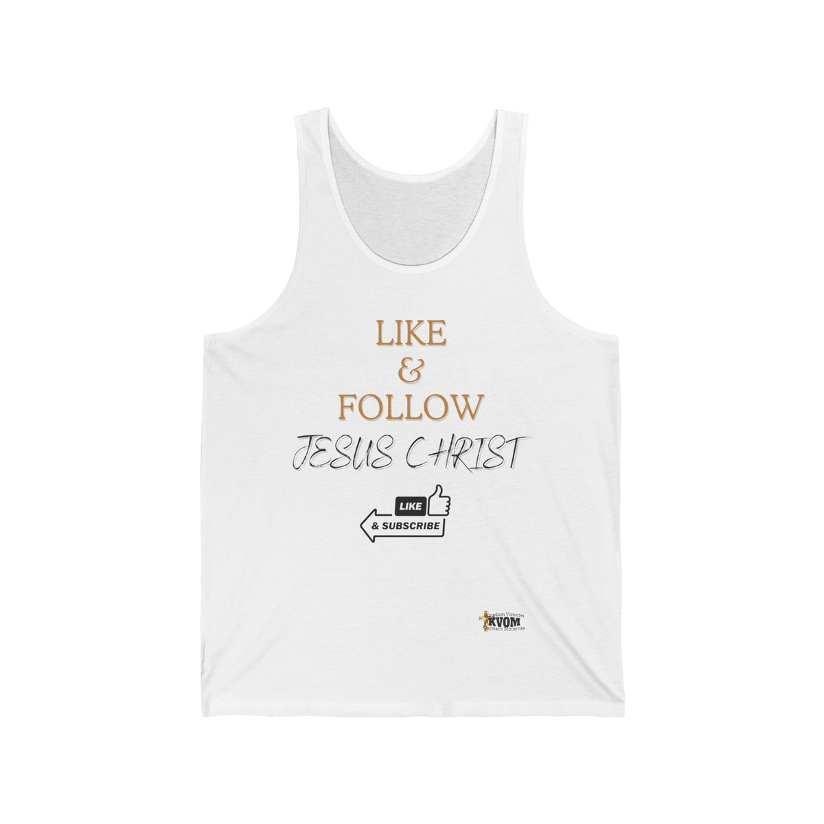 Like & Follow Jesus Unisex Sports Jersey Tank-KVOM