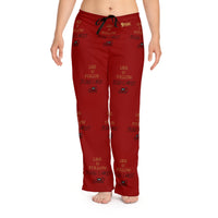 Like & Follow Jesus Women's Comfy Pants, Red-KVOM