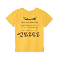 Loving Myself & Jesus Sunflowers Kids Jersey T-Shirt-Children's Clothing-KVOM