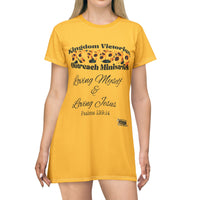 Loving Myself & Jesus Sunflowers T-Shirt Dress-KVOM