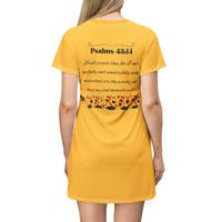 Loving Myself & Jesus Sunflowers T-Shirt Dress-KVOM