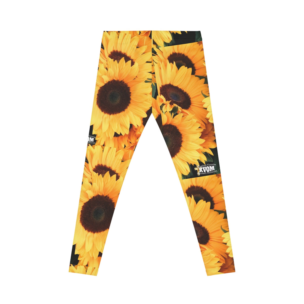 Loving Myself & Jesus Sunflowers Women's Casual Leggings-KVOM