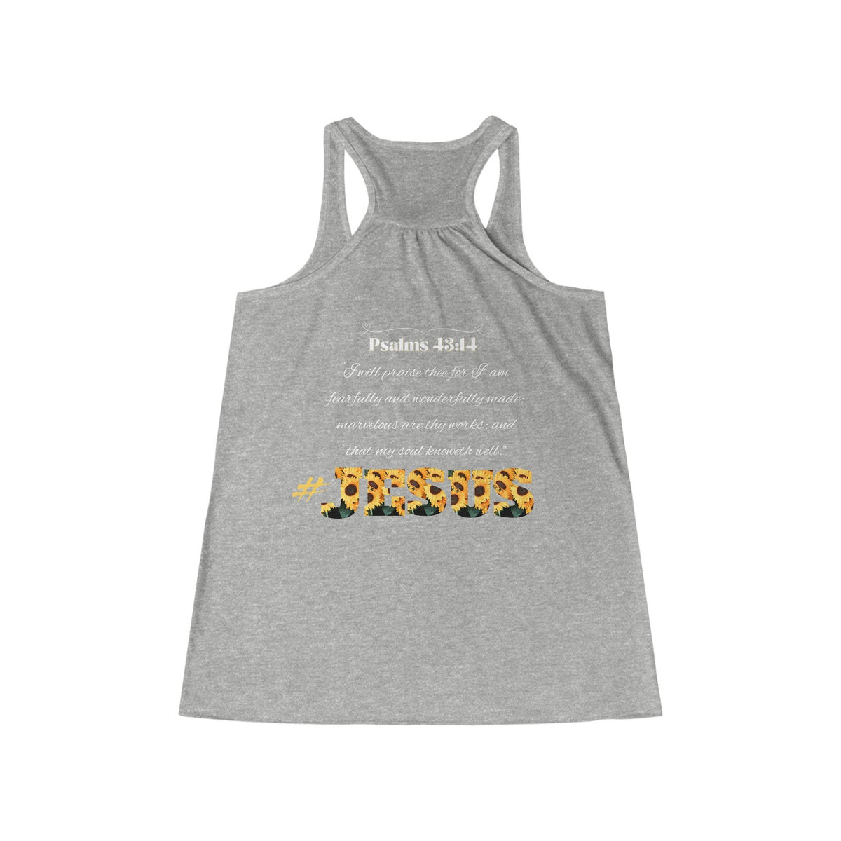 Loving Myself & Jesus Sunflowers Women's Flowy Tank-KVOM