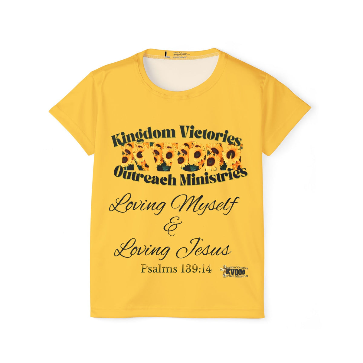 Loving Myself & Jesus Sunflowers Women's Jersey T-Shirt-KVOM