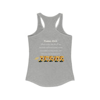 Loving Myself & Jesus Sunflowers Women's Racerback Tank-KVOM