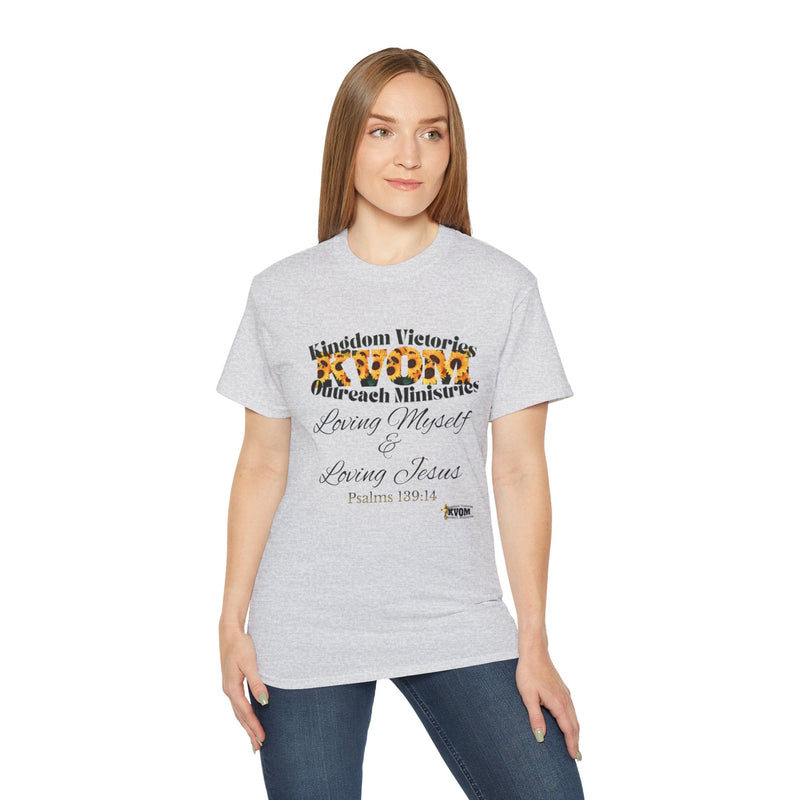 Loving Myself & Jesus Sunflowers Women's Relaxed T-Shirt-KVOM