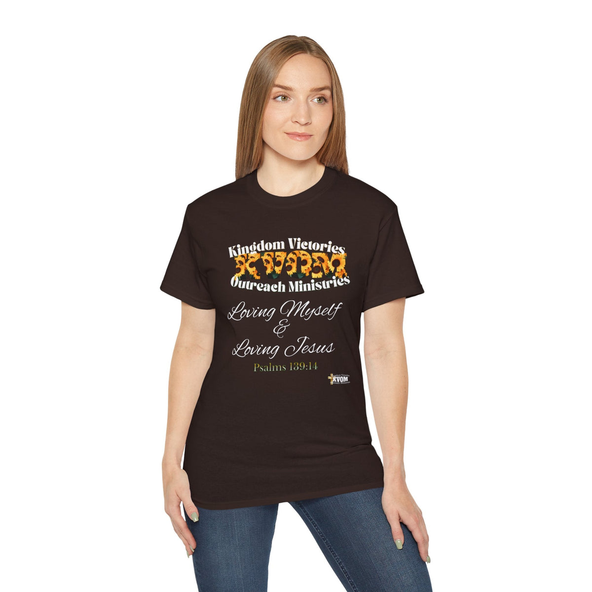 Loving Myself & Jesus Sunflowers Women's Relaxed T-Shirt-KVOM