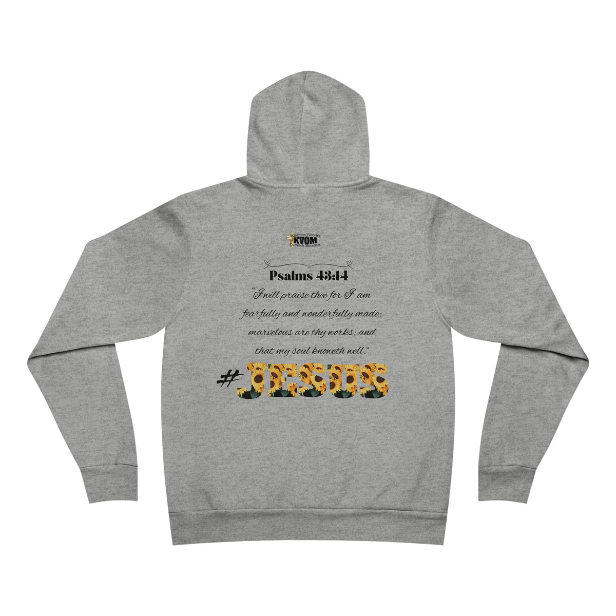 Loving Myself & Jesus Sunflowers Women's Sponge Fleece Pullover Hoodie-KVOM