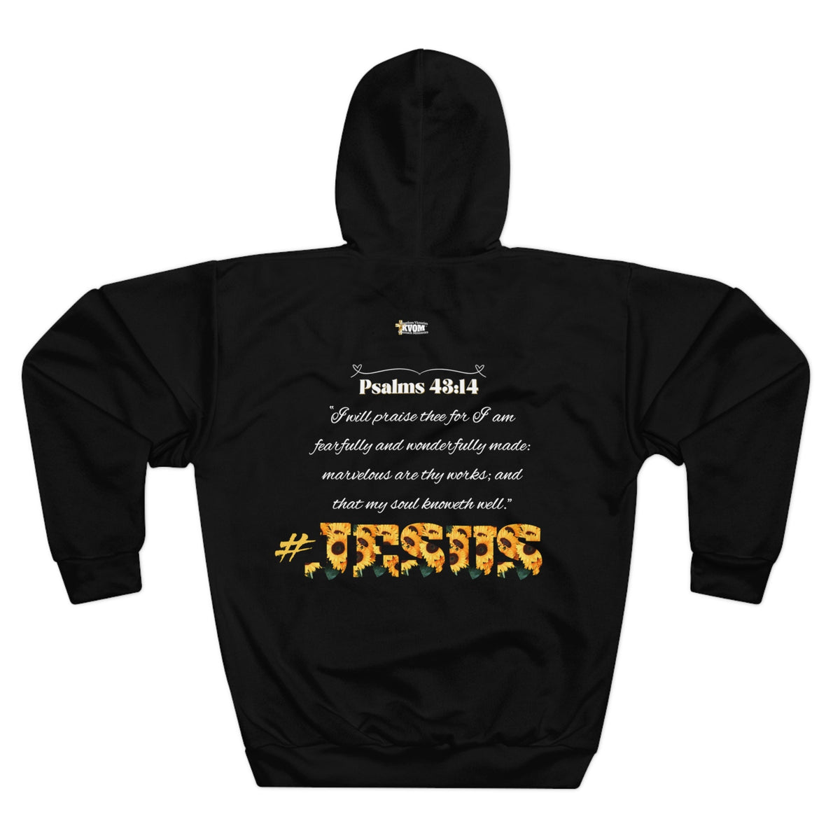 Loving Myself & Jesus Women's Pullover Hoodie, Black-KVOM