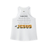 Loving Myself & Jesus Women's Tank Top, White-KVOM