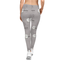 Make His Praise GLORIOUS Women's Casual Leggings Grey-KVOM