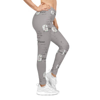 Make His Praise GLORIOUS Women's Casual Leggings Grey-KVOM