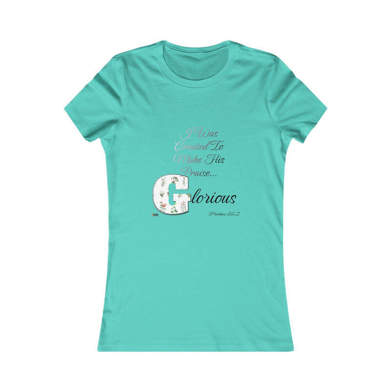 Make His Praise GLORIOUS Women's Fitted Shirt-KVOM