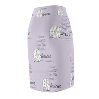 Make His Praise GLORIOUS Women's Pencil Skirt, Lilac-KVOM