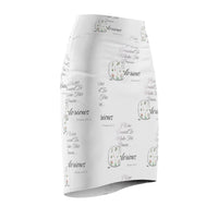 Make His Praise GLORIOUS Women's Pencil Skirt White-KVOM