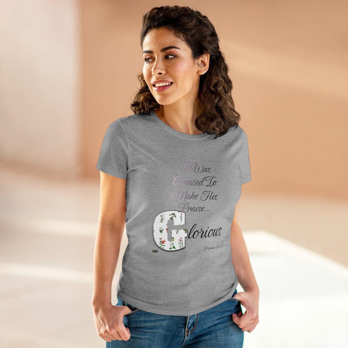 Make His Praise GLORIOUS Women's Short Sleeve Shirt-KVOM