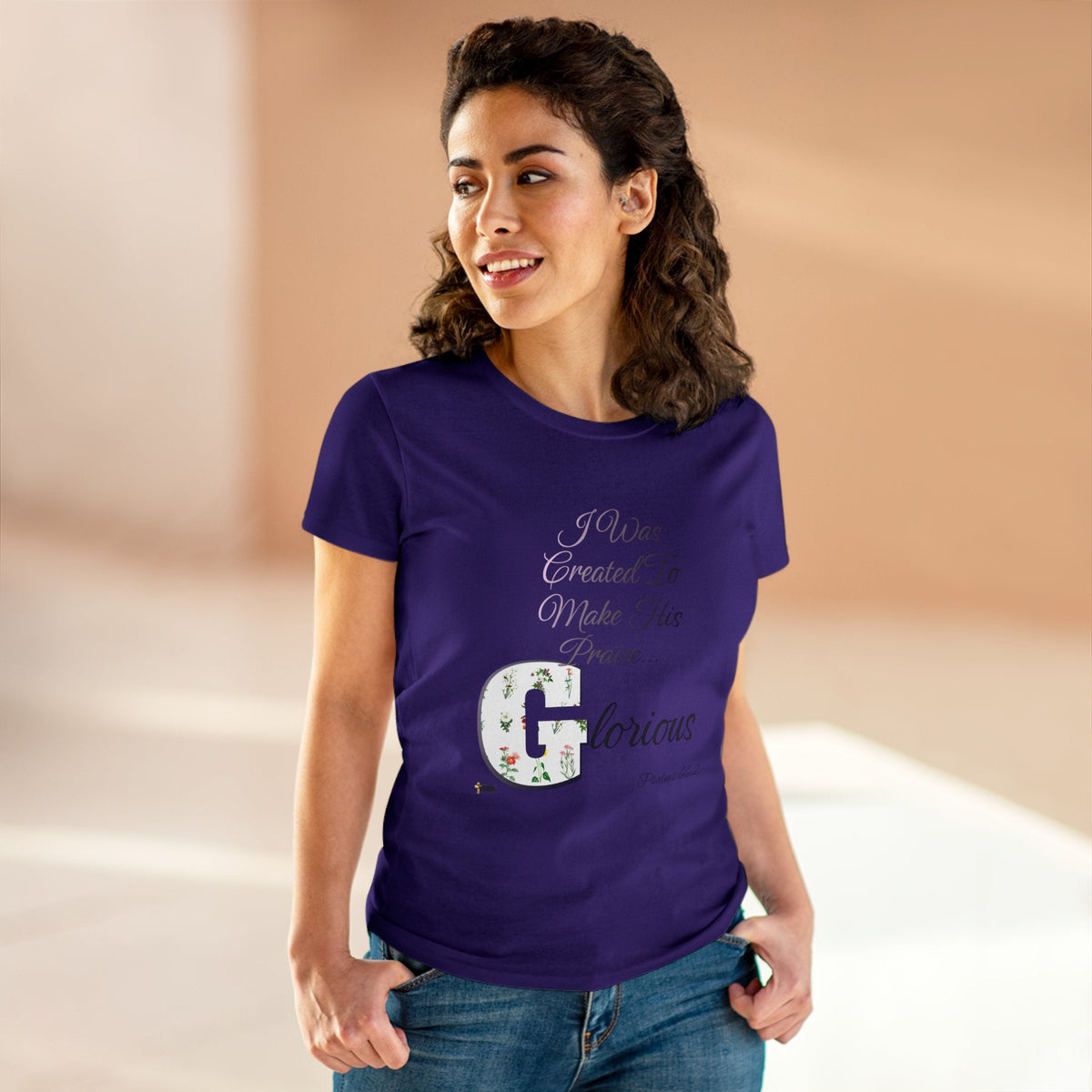 Make His Praise GLORIOUS Women's Short Sleeve Shirt-KVOM