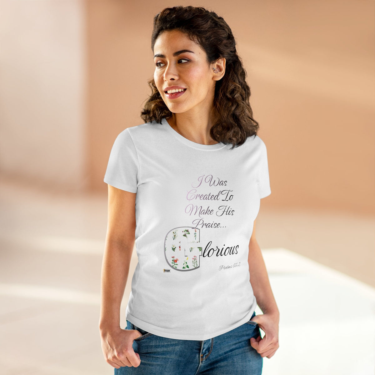 Make His Praise GLORIOUS Women's Short Sleeve Shirt-KVOM