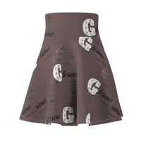 Make His Praise GLORIOUS Women's Skater Skirt Drk Grey-KVOM