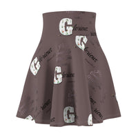 Make His Praise GLORIOUS Women's Skater Skirt Drk Grey-KVOM