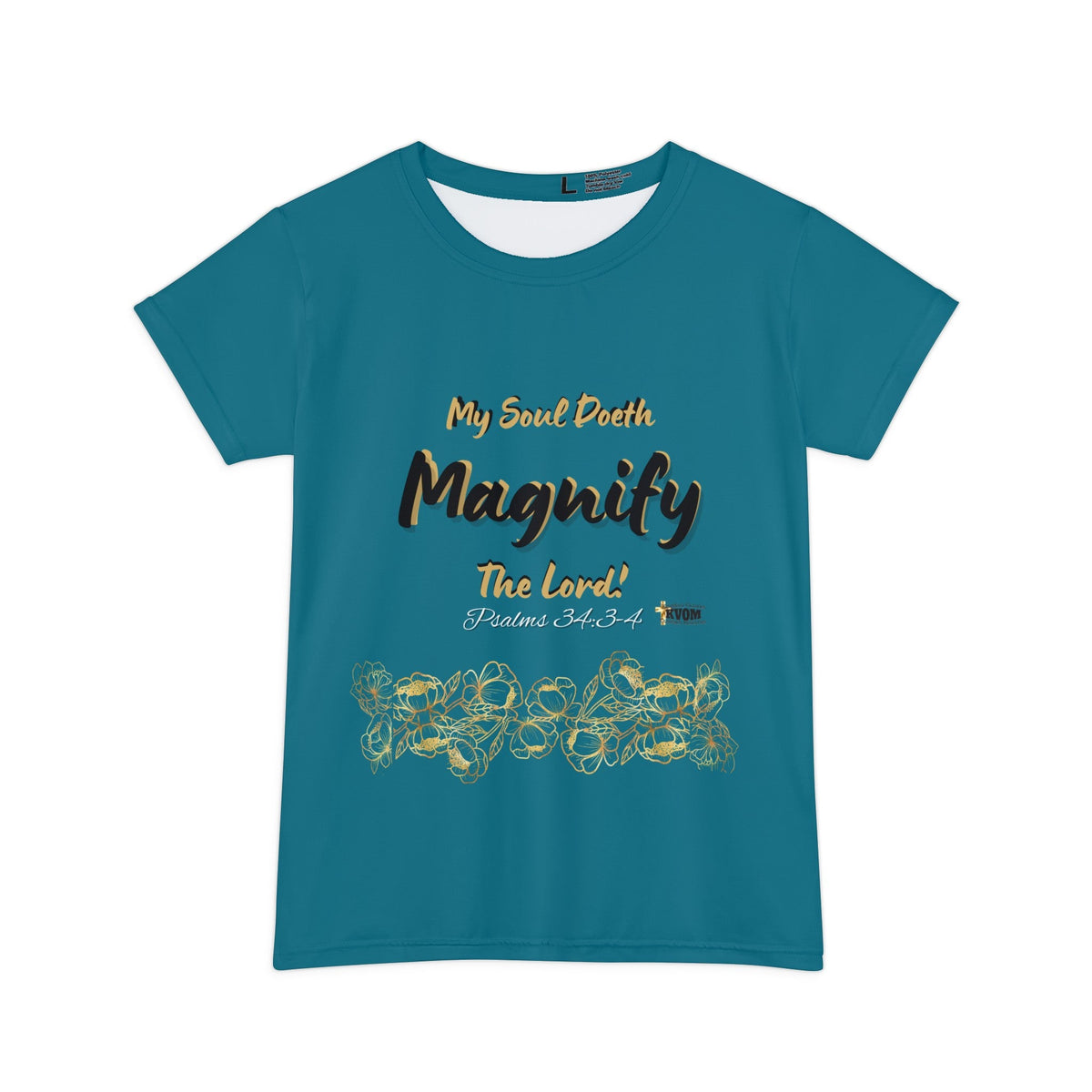 My Soul Doeth MAGNIFY The Lord Women's Short Sleeve Shirt Jade-KVOM