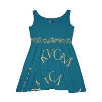 My Soul Doeth MAGNIFY The Lord Women's Skater Dress Jade-KVOM