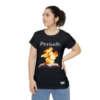 PERIODT. Word of Fire Women's Short Sleeve Shirt, Black-KVOM