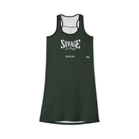 Savage In Prayer Women's Lengthy Dress, Forest Green-KVOM