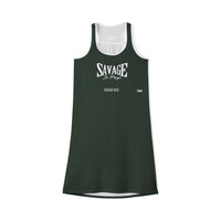 Savage In Prayer Women's Lengthy Dress, Forest Green-KVOM