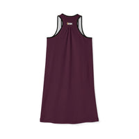 Savage In Prayer Women's Lengthy Dress, Maroon-KVOM