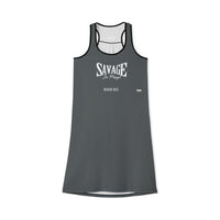 Savage In Prayer Women's Lengthy Dress, Storm Grey-KVOM