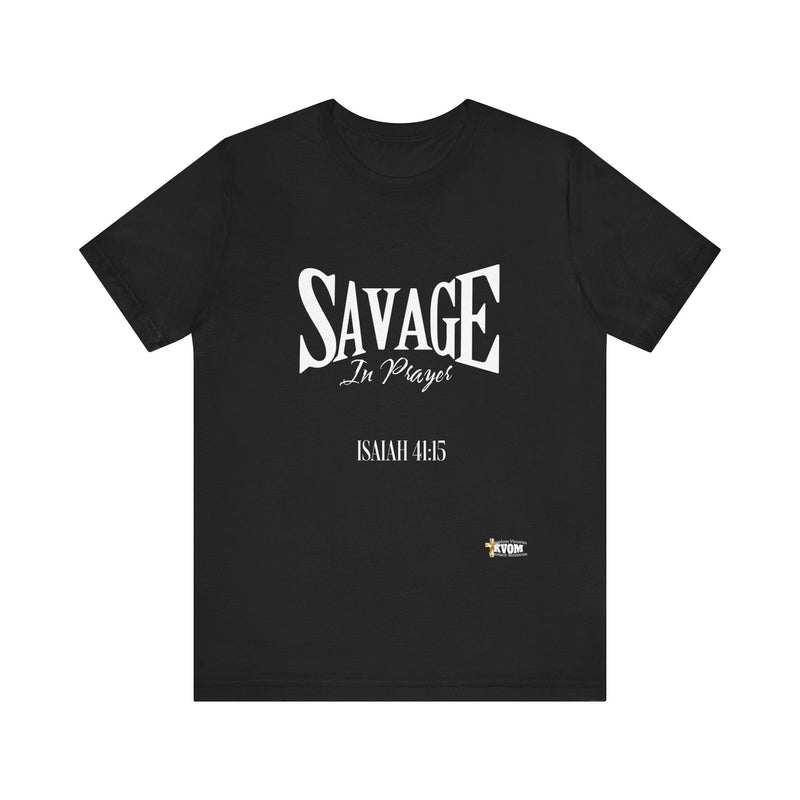 Savage in Prayer Short Sleeve T-Shirt-KVOM