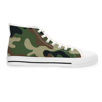 Savage in Prayer Women's High Top Sneakers, Green Camo-KVOM; KVOM Christian Clothing; Women’s Activewear; Workout Gear; Exercise Gear; Exercise Clothing; Duffle Bags; Christian Gym Bags; Women’s T-Shirts; Men’s T-Shirts Sale; Ladies Sports Tops; Ladies Sportswear; Activewear; Men’s Activewear; Gym Clothes; Glorious; Psalms; Blessings On Blessings; Teens Clothing; Exercise Mugs; Exercise Tumbler; Gym Gear; Christian Gym Clothes; Workout Clothing Sale; Mother’s Day Sale; Gifts For Sister; Christian Gifts; Gif