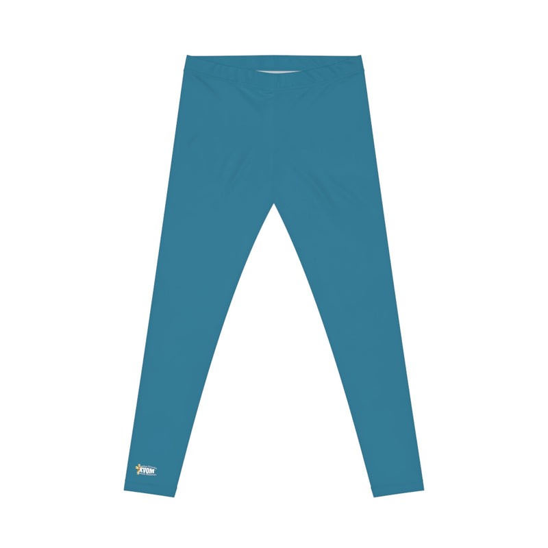 Savage in Prayer Women's Leggings, Blue Jade-KVOM