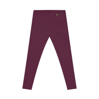 Savage in Prayer Women's Leggings, Maroon-KVOM