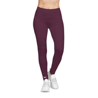 Savage in Prayer Women's Leggings, Maroon-KVOM