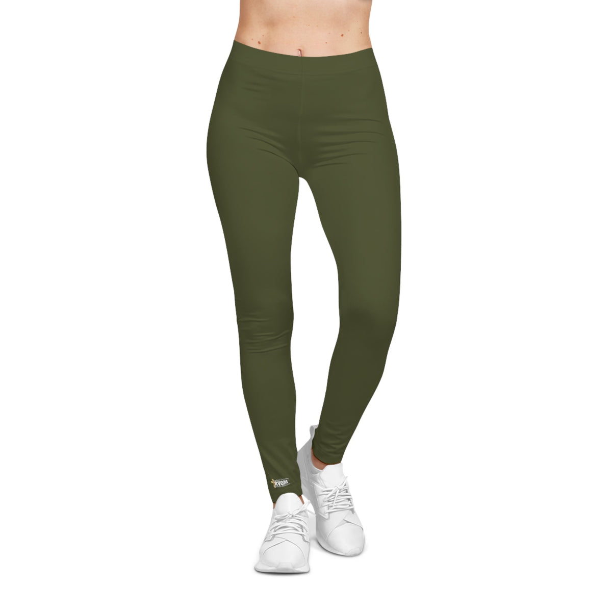 Savage in Prayer Women's Leggings, Militant Green-KVOM