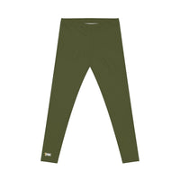 Savage in Prayer Women's Leggings, Militant Green-KVOM