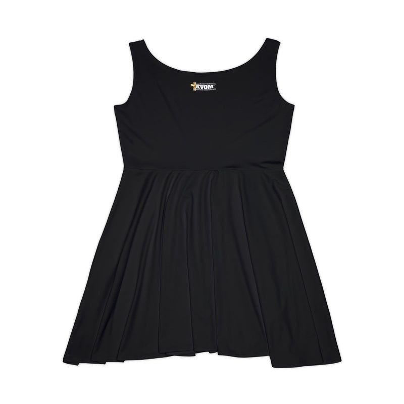 Savage in Prayer Women's Skater Dress, Black-KVOM