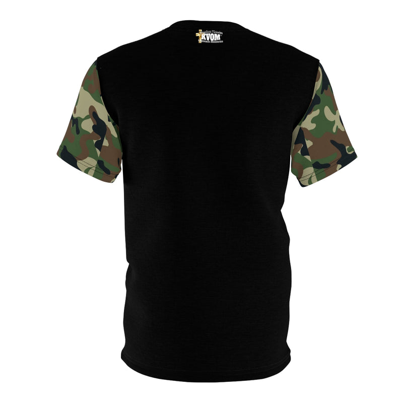 Soldier In The Army of The Lord T-Shirt, Black, Green Camo-KVOM