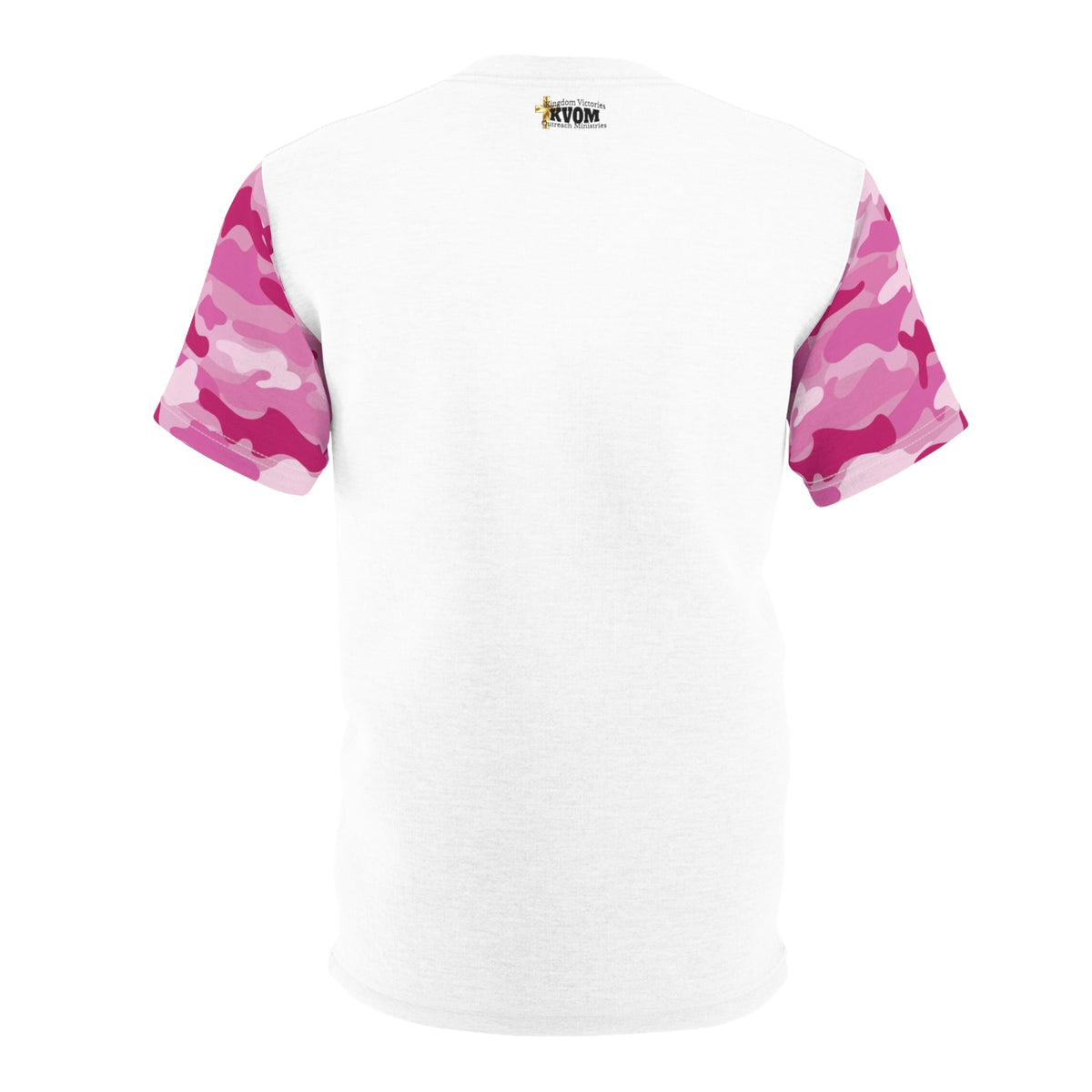 Soldier In The Army of The Lord T-Shirt, White, Pink Camo-KVOM