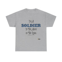 Soldier in The Army of The Lord T-Shirt, Blue Camo-KVOM