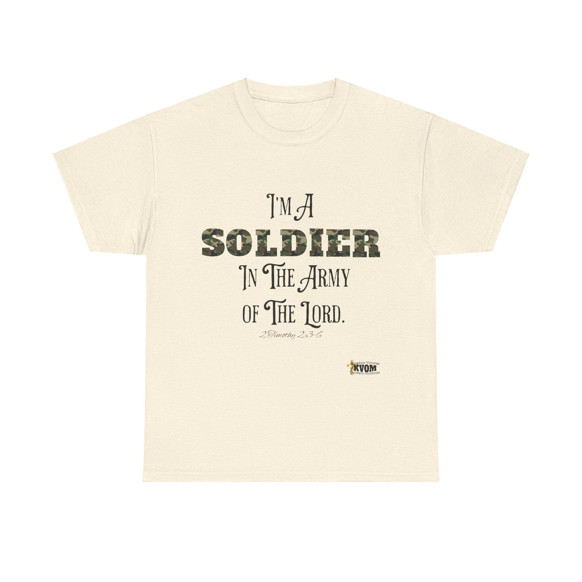 Soldier in The Army of The Lord T-Shirt, Green Camo-KVOM