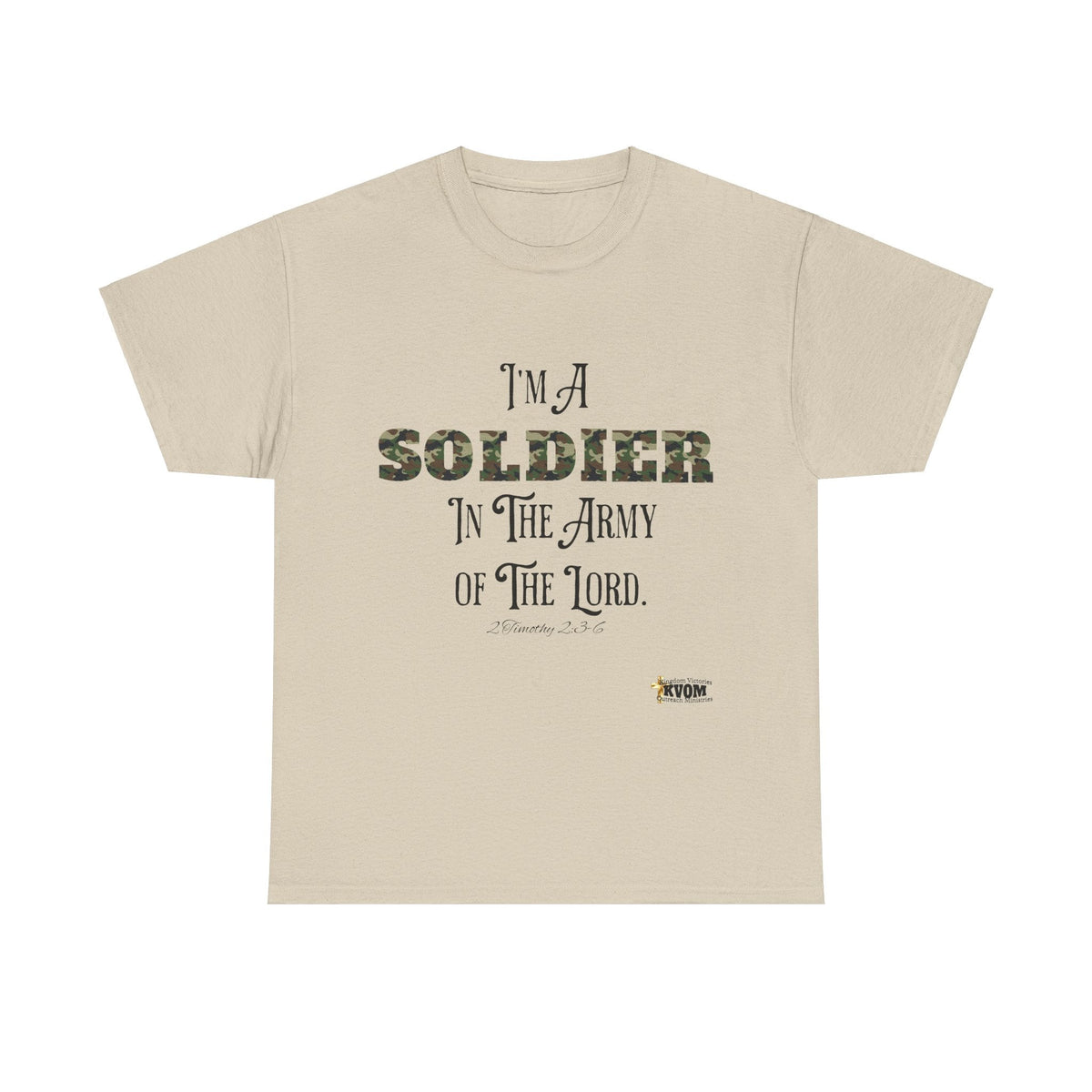 Soldier in The Army of The Lord T-Shirt, Green Camo-KVOM