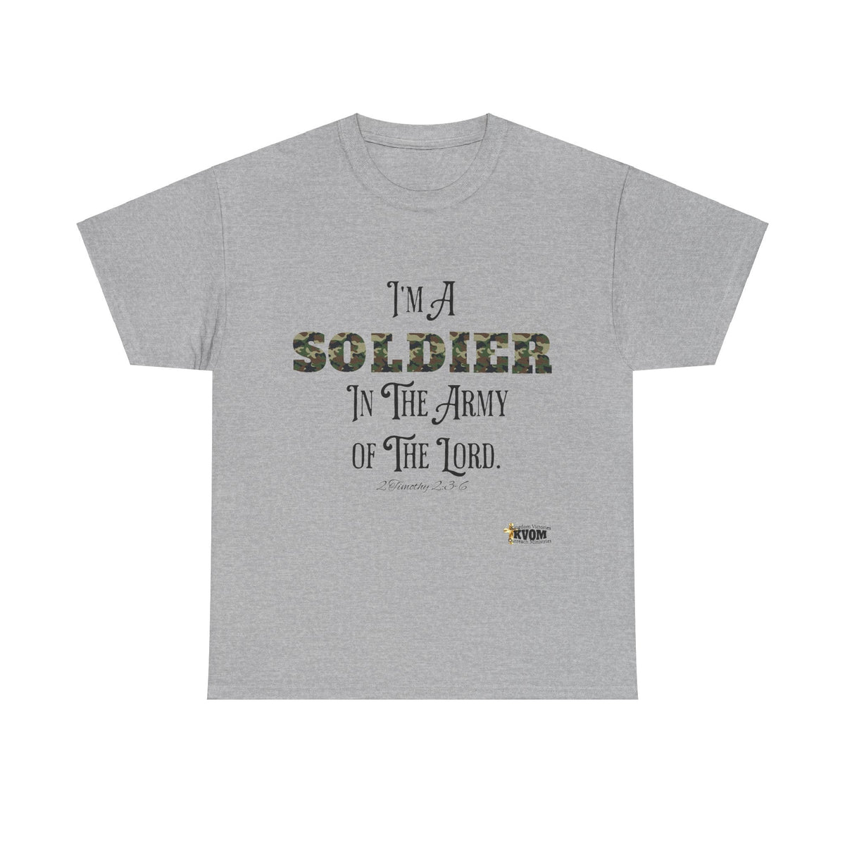 Soldier in The Army of The Lord T-Shirt, Green Camo-KVOM