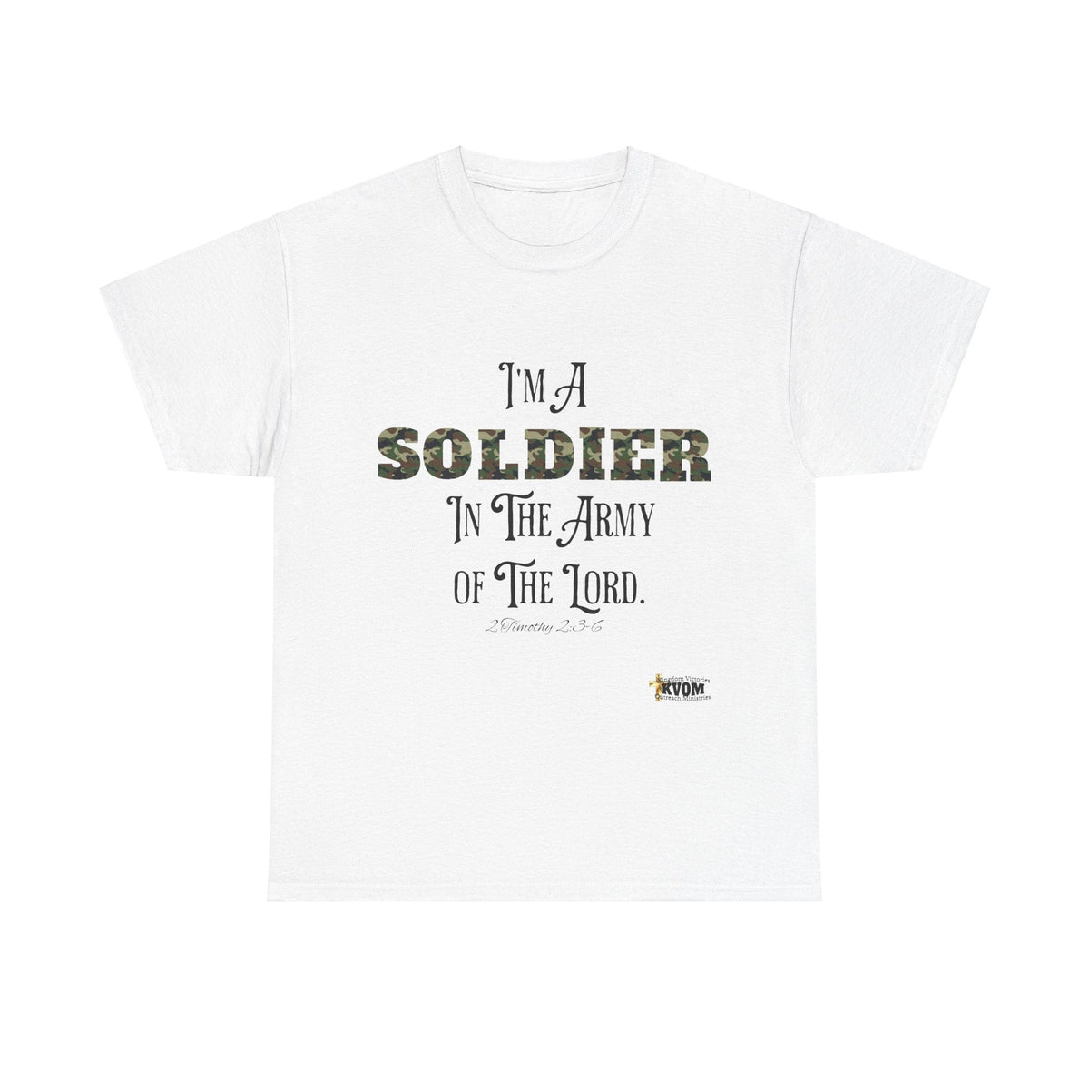 Soldier in The Army of The Lord T-Shirt, Green Camo-KVOM