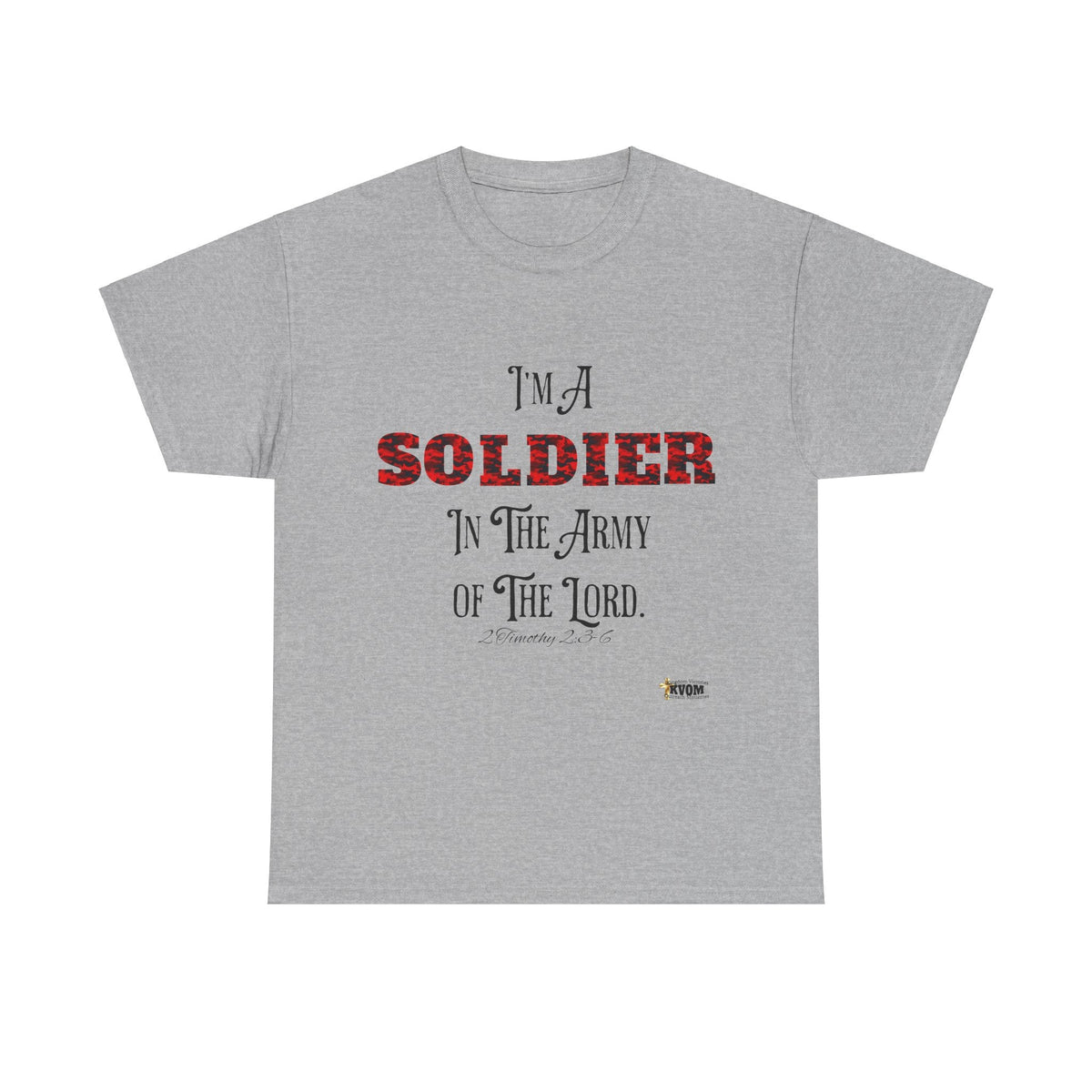 Soldier in The Army of The Lord T-Shirt, Red Camo-KVOM